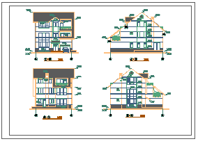 某三层乡村别墅建筑设计施工图纸_图1