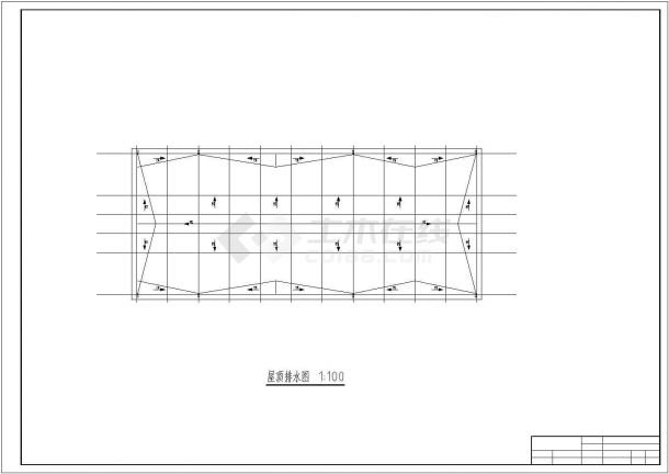 南京市秦淮区某中学4400平米6层框混结生宿舍楼建筑结构设计CAD图纸-图一