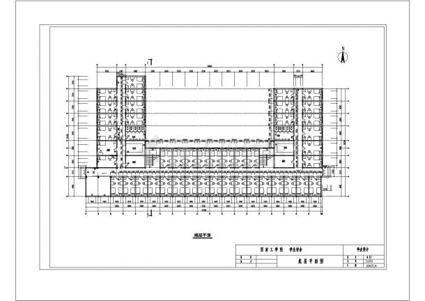 长沙科技大学7300平米7层砖混结构学生宿舍楼建筑结构设计CAD图纸-图一