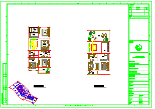 类独栋别墅户型-330-4房3厅建筑设计施工图