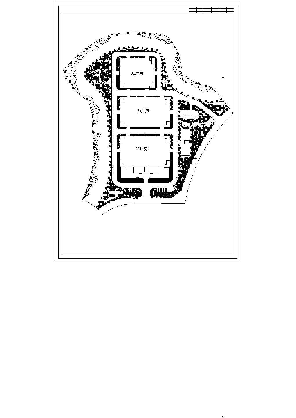 某厂区绿化CAD大样建筑构造图