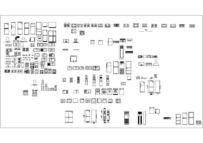 某厨房类图库图块CAD设计节点完整大全_图1