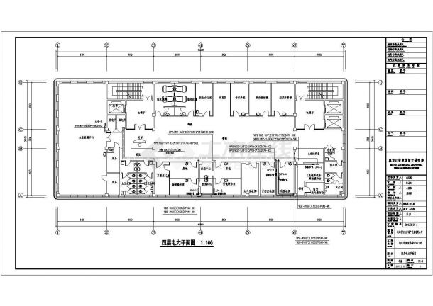 某体检中心电力CAD详细构造施工设计图-图二