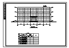 饭店设计_某三层框架结构饭店建筑施工cad图纸-图一