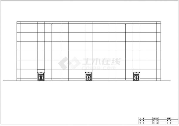 汉中市利民花园小区3330平米6层砖混结构住宅楼建筑结构设计CAD图纸-图一