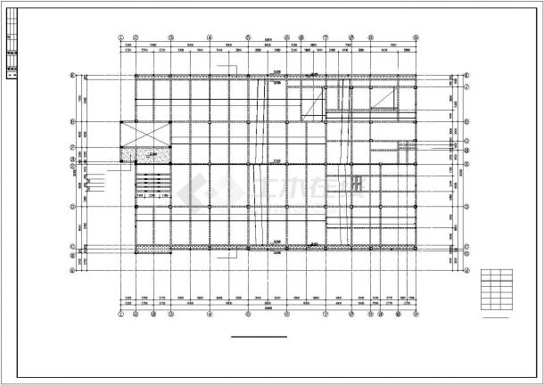江苏某中学食堂四层综合楼结构设计施工cad图纸，共十九张-图一