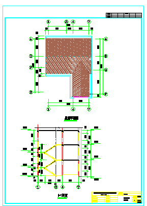 某私人别墅建筑结构cad设计图纸含效果图-图二
