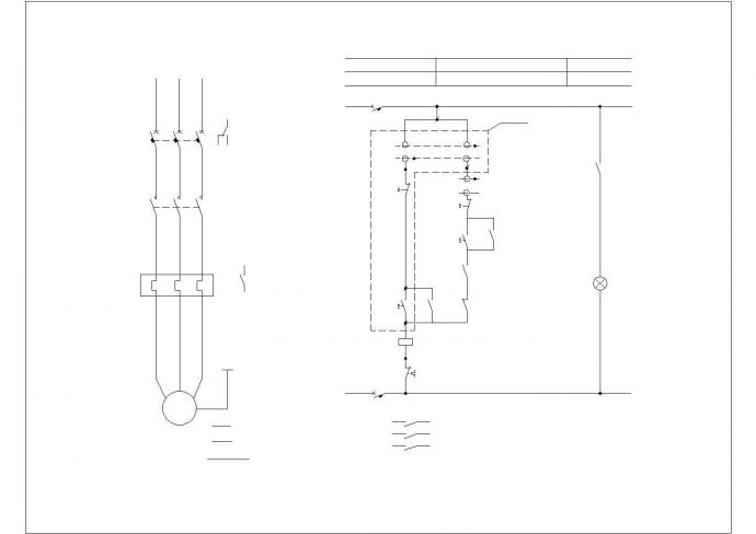 排水泵电路CAD图纸设计_图1