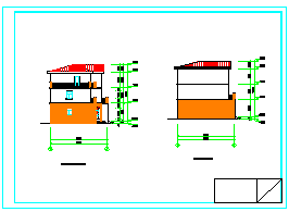 某三层小别墅建筑设计cad施工图纸带效果图_图1