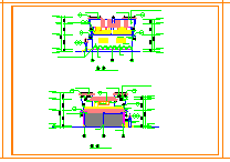 2层380平米框架结构市公厕及垃圾站建施设计CAD图【含节点围墙大样 1JPG外观效果】-图二