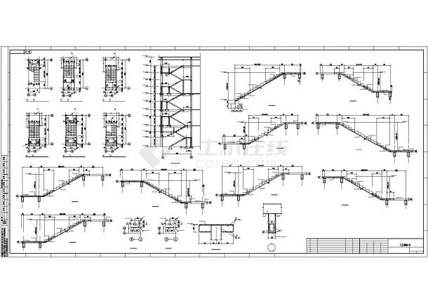 某郊外六层车间钢结构建筑设计施工CAD图纸-图一