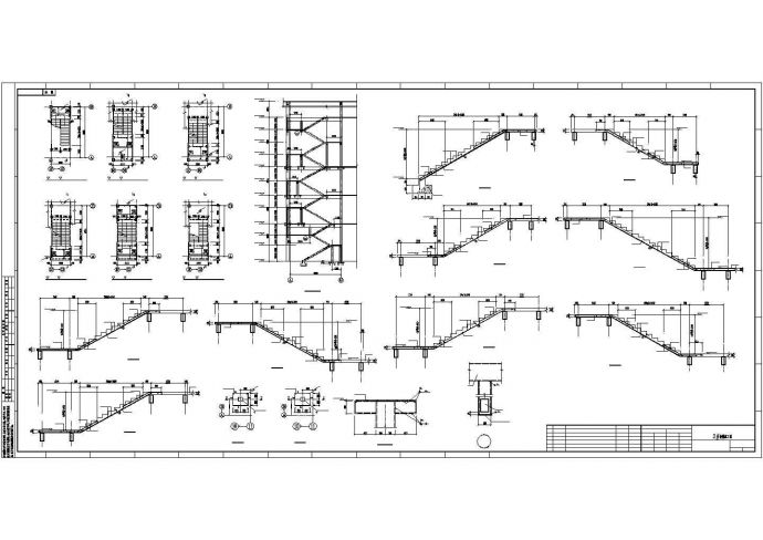 某郊外六层车间钢结构建筑设计施工CAD图纸_图1