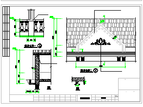 某双拼别墅建筑全套设计cad施工图含效果图-图二