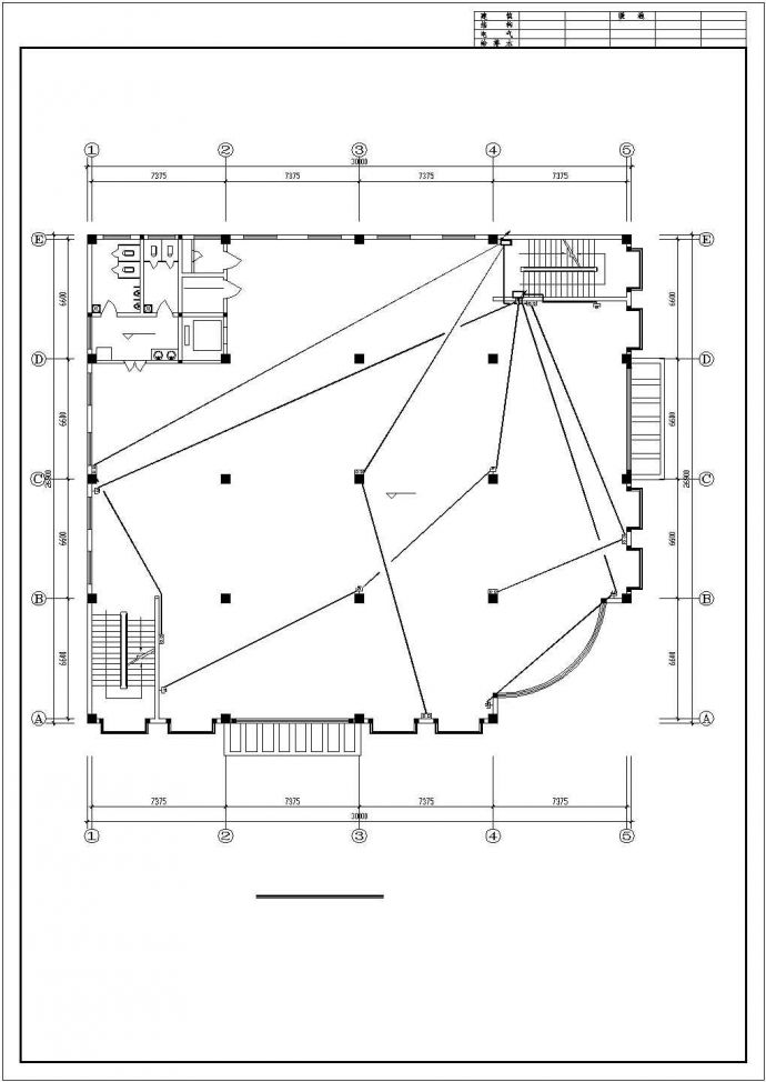 某精致展厅电气全套设计CAD详图_图1