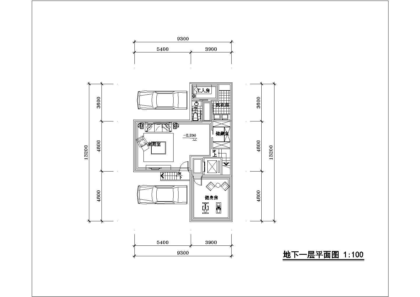 合院四房两开间户型全套施工设计cad图纸（含设计说明）