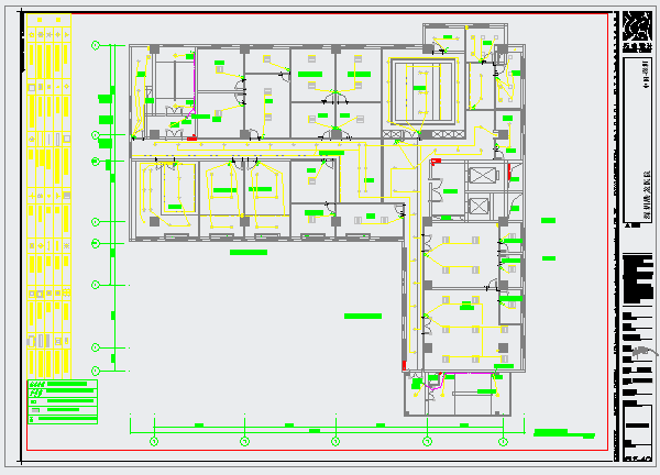 某港龙医院CAD设计完整施工图照明_图1