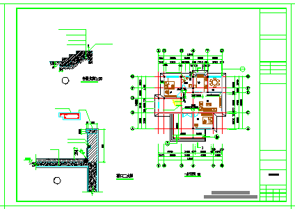 某地区别墅建筑cad施工设计图含效果图-图二