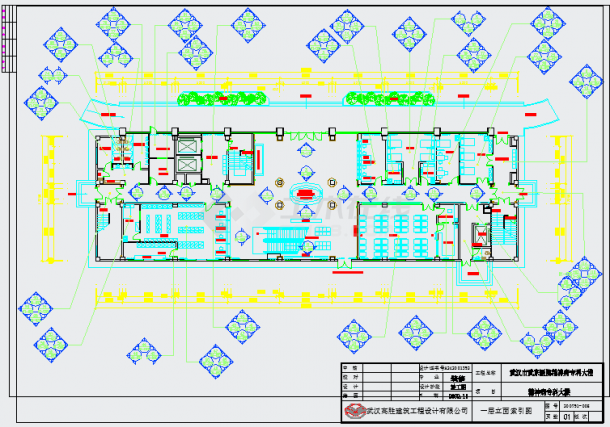 某武东医院一层平面CAD全套完整设计图-图一