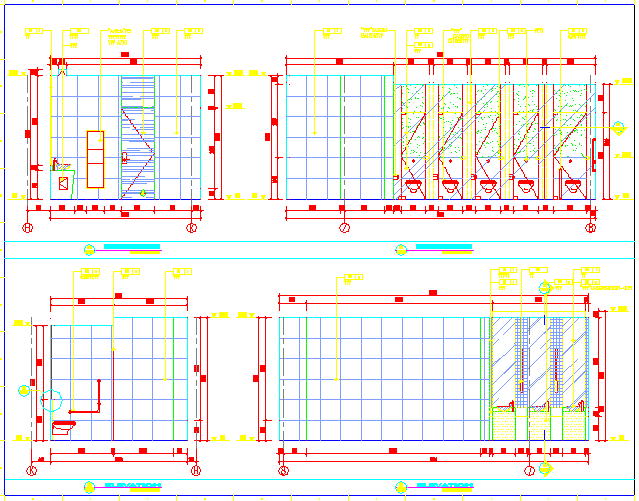 某五星级酒店二层餐厅CAD设计完整施工图二层公共卫生间_图1