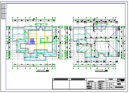某地大型别墅设计建筑cad施工图含效果图_图1