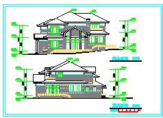 某豪华别墅建筑cad设计施工图含效果图_图1