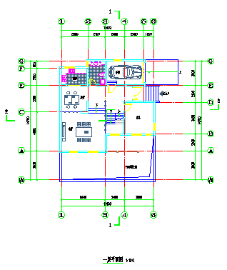 某日式别墅平面方案设计cad图纸含效果图_图1