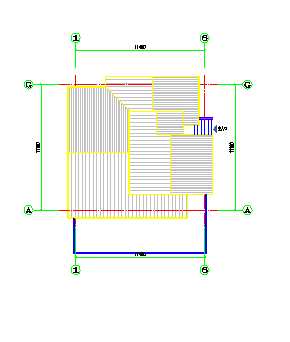 某日式别墅平面方案设计cad图纸含效果图-图二