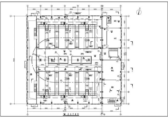 某回用水项目V型滤池CAD详细环保设计施工图纸_图1