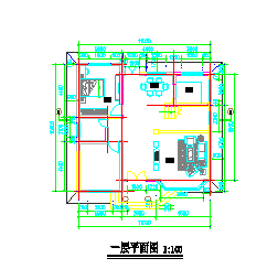 某地二层小别墅建施设计cad图纸含效果图-图一