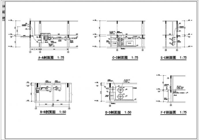 地下汽车库全套暖通设计施工CAD图_图1