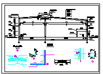 单层轻钢门式钢架结构电力设备厂建施设计CAD图【含说明】-图二