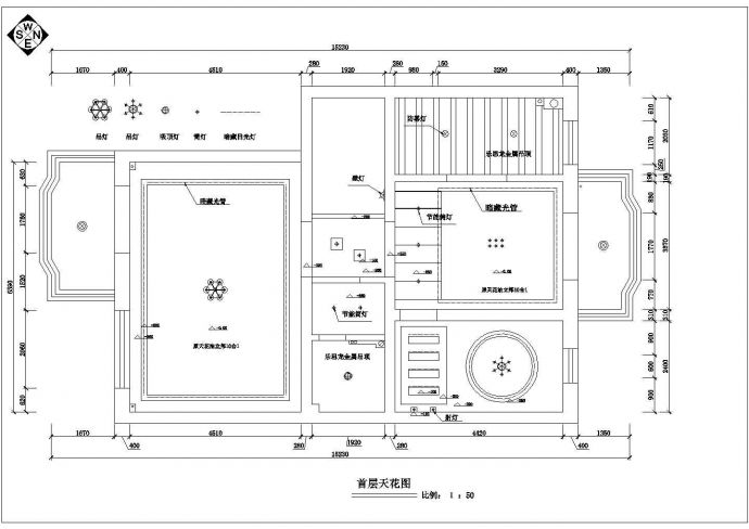 浙江省杭州市城市花园小区住宅设计装修CAD图_图1