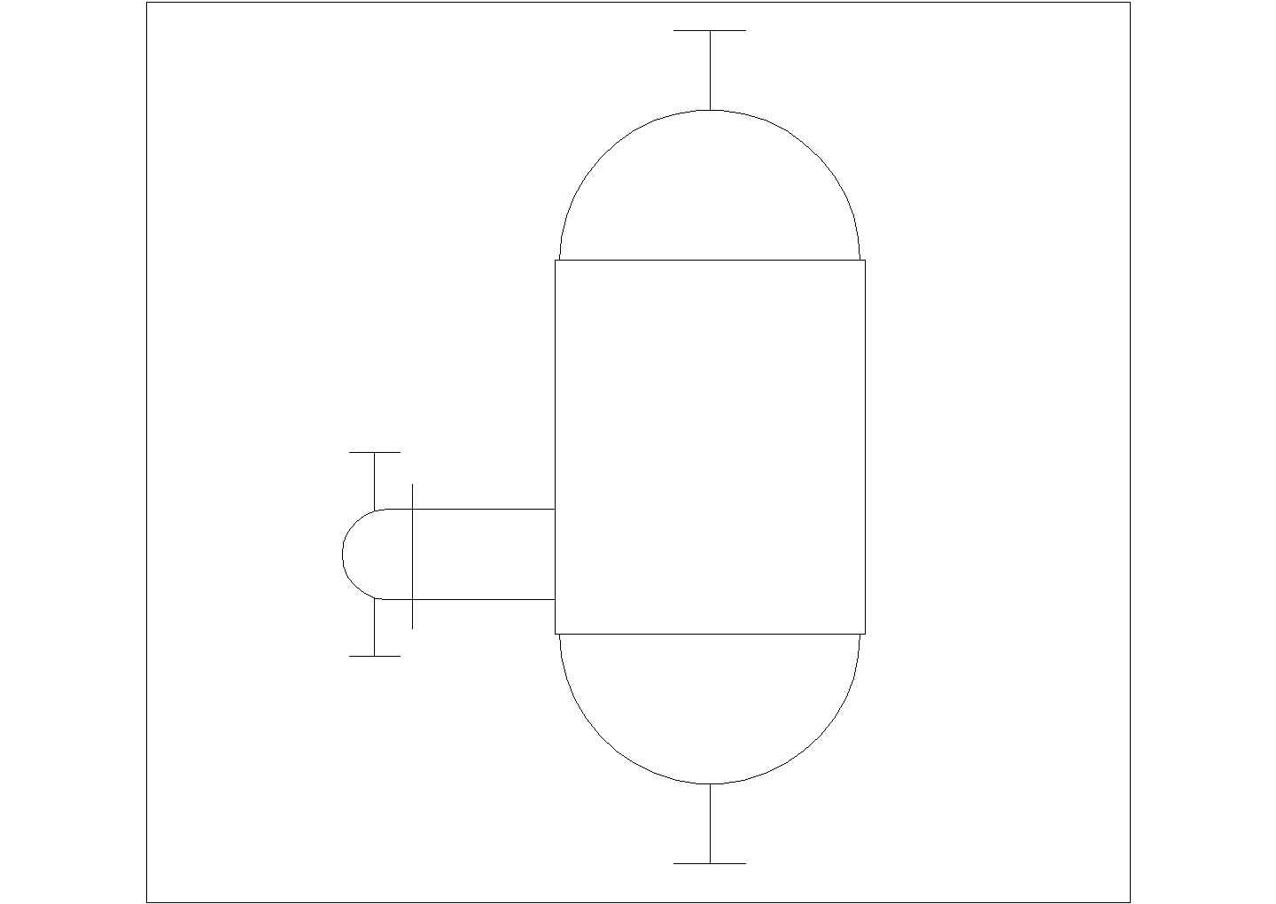 某立式热交换器CAD详细节点施工图纸