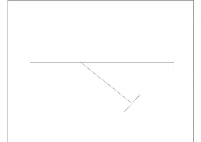 某Y形除污器CAD节点平立面构造图_图1