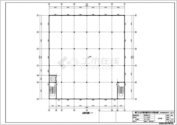 【无锡】某大型电子厂2栋厂房全套建筑施工设计cad图纸-图一