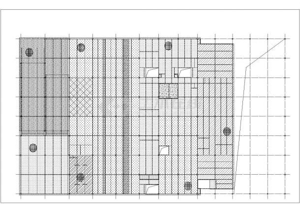 北京市海淀区某知名汽车4S店钢结构展厅全套结构设计CAD图纸-图二