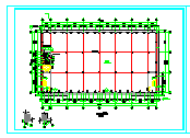 3层5300平米框架结构海棉加工厂建筑设计施工图纸-图二
