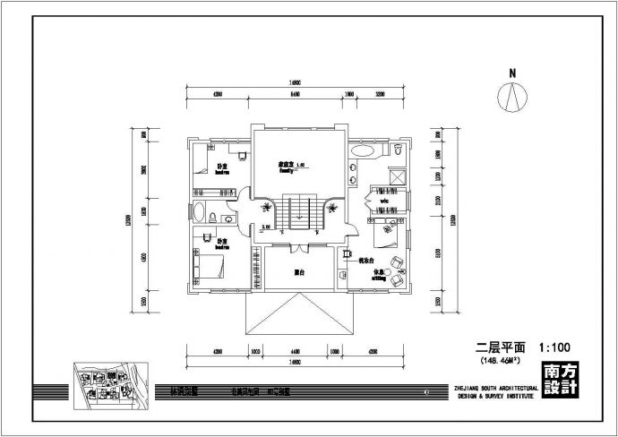 【苏州】某地多层中式别墅楼施工全套设计cad图纸_图1