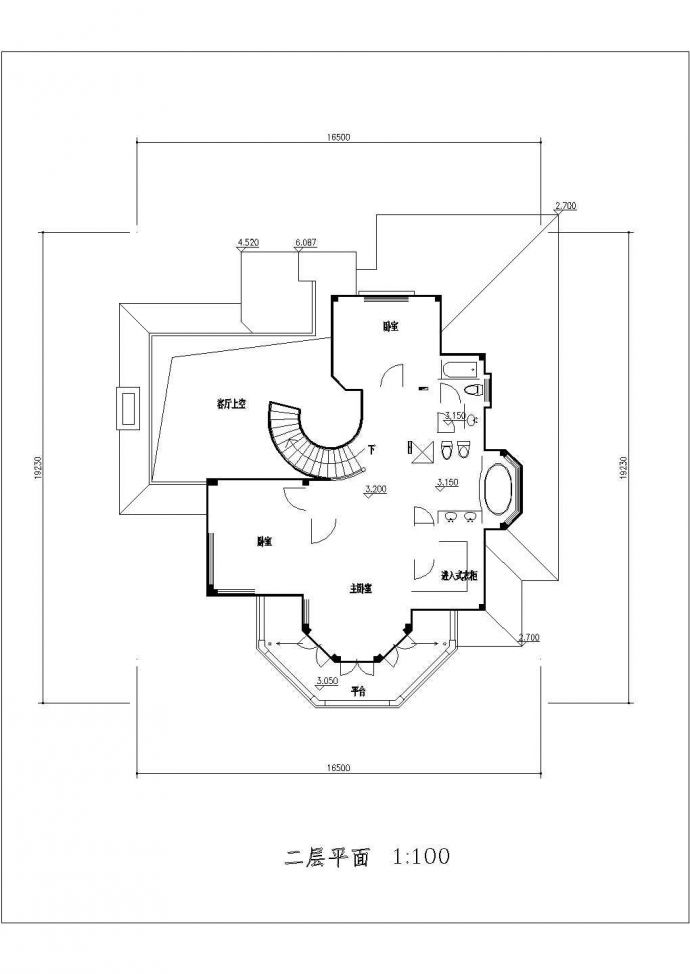 【泰兴】某地郊区多层别墅楼全套设计施工cad图纸_图1