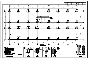 某六层框架结构电子厂结构施工cad图_电子厂施工-图一
