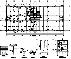 某六层框架结构电子厂结构施工cad图_电子厂施工-图二