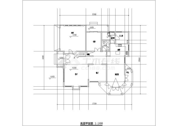 【苏州】某开发区新农村别墅楼施工全套设计cad图纸-图一