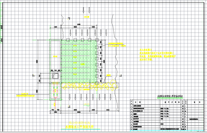 某地某森林公园水泵房及水池施工详图CAD图纸_图1
