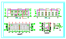 2层厂房车间建筑施工CAD布置图-图一