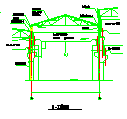 单层钢架车辆厂房建筑方案施工图-图二