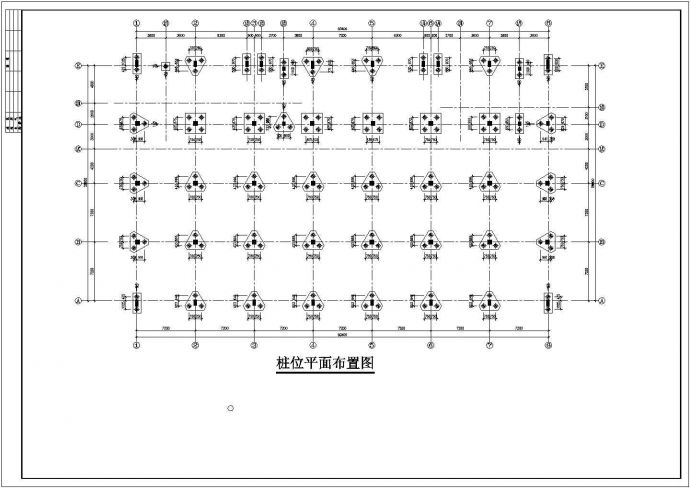 某框架结构五层电子综合楼结构设计cad施工图_图1