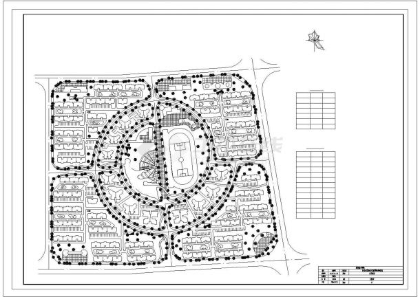 枫丹白露居住小区修建性详细规划总平面图-图一