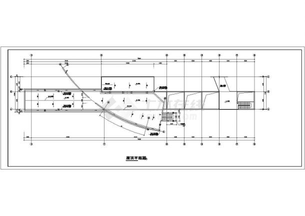  一层茶吧建筑设计图（长78.9米 宽12.2米）-图二