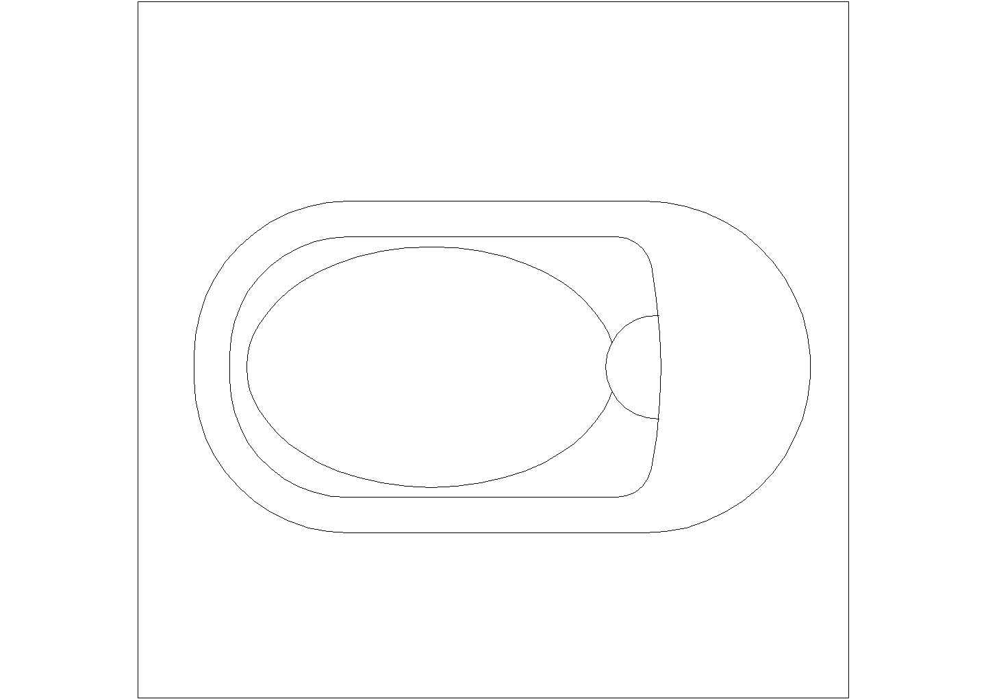 某蹲便器平面CAD节点设计完整图