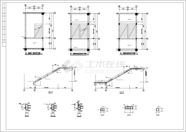  CAD drawing for structural design of multi-storey frame long-span factory building in an area - Figure 1